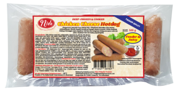 Chicken cheese hotdog